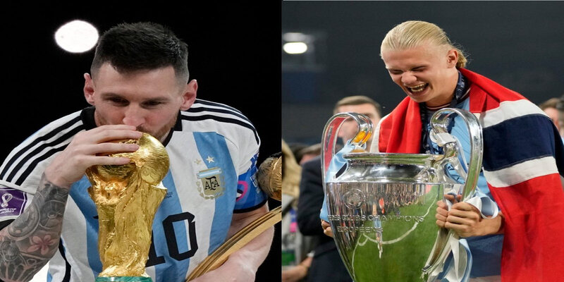 Tìm hiểu về Haaland với bầu trời là Messi